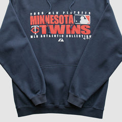Minnesota Twins Majestic 2006 Hooded Sweatshirt Navy Vintage