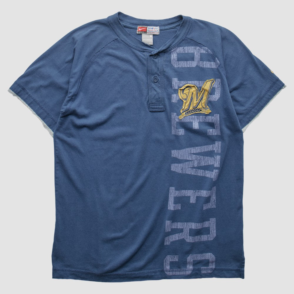 Milwaukee Brewers 2000s T-shirt Blue Vintage | Nike