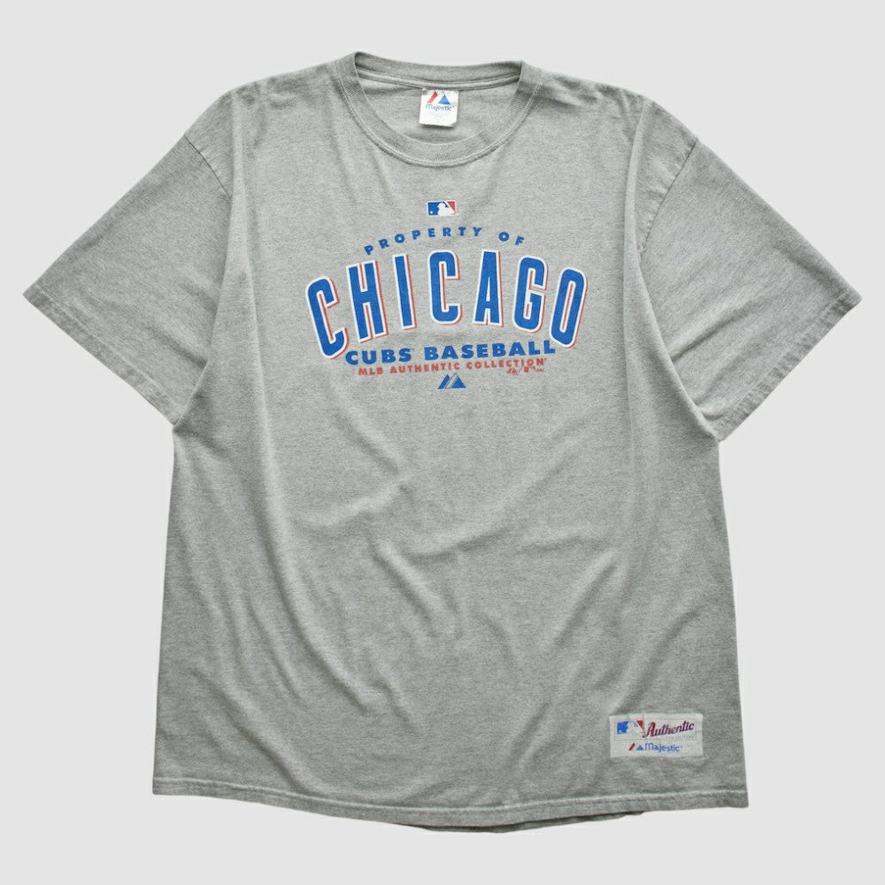 Chicago Cubs Majestic 2007 T-shirt Heather Gray Vintage