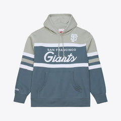 San Francisco Giants Cooperstown Collection Thunderstorm Head Coach Hoodie Gray | Mitchell & Ness