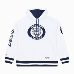 Detroit Tigers Cooperstown Collection Fleece Hoodie White | Mitchell & Ness