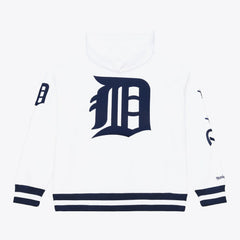 Detroit Tigers Cooperstown Collection Fleece Hoodie White | Mitchell & Ness