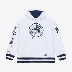 New York Yankees Cooperstown Collection Fleece Hoodie White | Mitchell & Ness