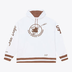 San Diego Padres Cooperstown Collection Fleece Hoodie White | Mitchell & Ness