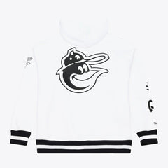 Baltimore Orioles Cooperstown Collection Fleece Hoodie White | Mitchell & Ness