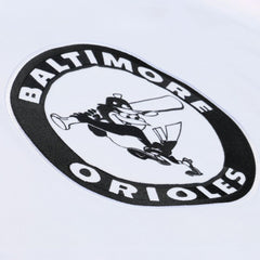Baltimore Orioles Cooperstown Collection Fleece Hoodie White | Mitchell & Ness