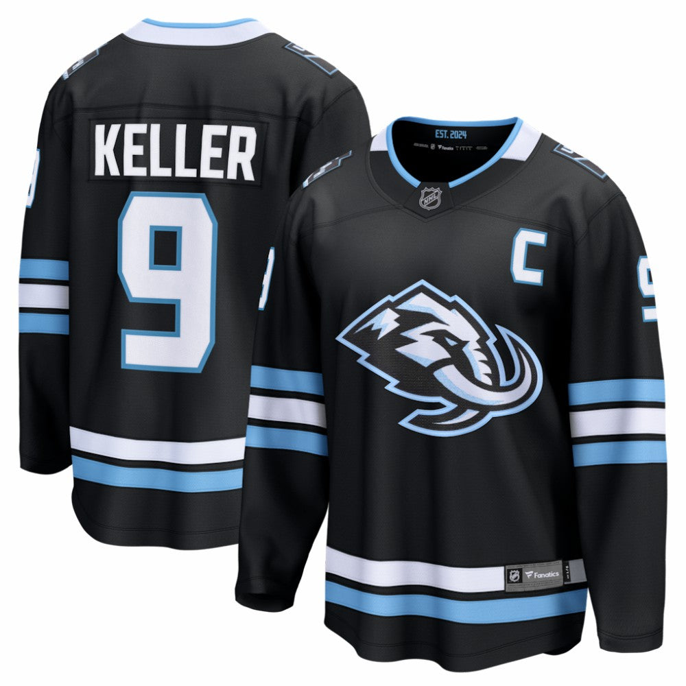 Clayton Keller Utah Mammoth Fanatics Home Breakaway Jersey Black