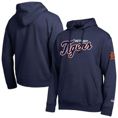 Detroit Tigers Champion All Star Wordmark Hoodie Navy