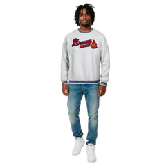 Atlanta Braves Champion Reverse Weave Sweatshirt Heather Gray