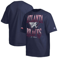 Atlanta Braves Champion Traditions Two Locations T-Shirt Navy