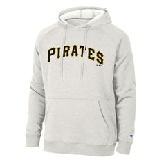 Pittsburgh Pirates Champion Triumph Tri-Blend Raglan Hoodie Heathered Core Ultra Light Grey