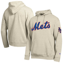 New York Mets Champion All Star Chenille Patch Hoodie Oatmeal