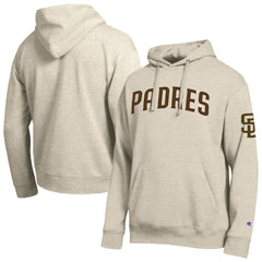 San Diego Padres Champion All Star Chenille Patch Hoodie Oatmeal