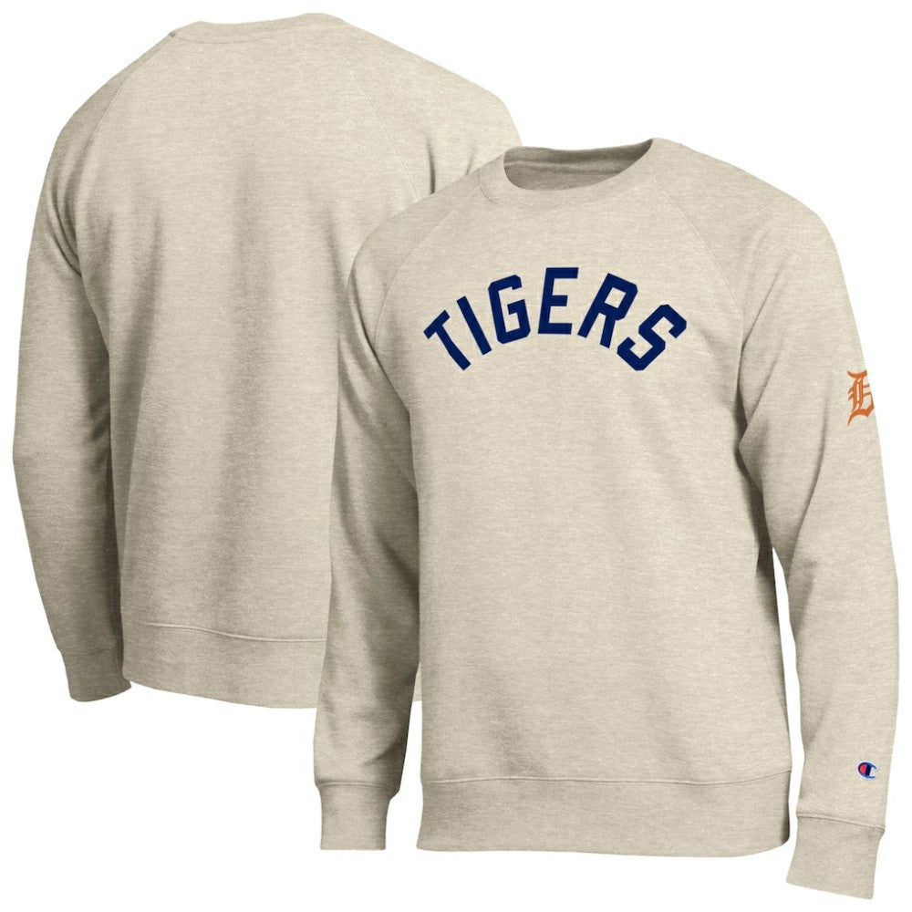 Detroit Tigers Champion All-Star Soft Felt Sweatshirt Oatmeal