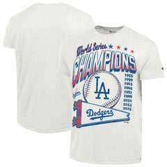 Los Angeles Dodgers Champion Winning Tradition Cooperstown Tri-Blend T-Shirt White