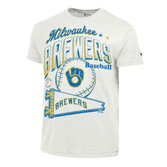 Milwaukee Brewers Champion Winning Tradition Cooperstown Tri-Blend T-Shirt White