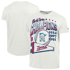 Minnesota Twins Champion Winning Tradition Cooperstown Tri-Blend T-Shirt White
