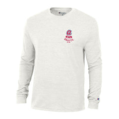 Atlanta Braves Champion Cooperstown Winning Tradition Tri-Blend Long Sleeve T-Shirt White