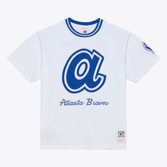 Atlanta Braves Cooperstown Collection Arctic T-Shirt White | Mitchell & Ness