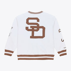 San Diego Padres Arctic Fleece Sweatshirt White | Mitchell & Ness