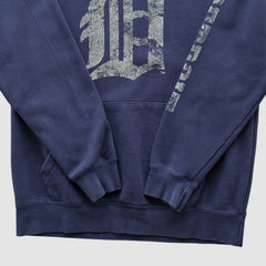Detroit Tigers Adidas 2010s Hooded Pullover Sweatshirt Navy Vintage