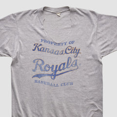 Kansas City Royals 80s T-shirt Heather Gray Vintage