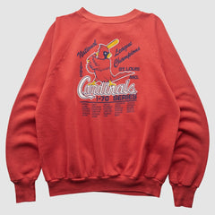 St. Louis Cardinals Healthknit 1985 Pullover Sweatshirt Red Vintage