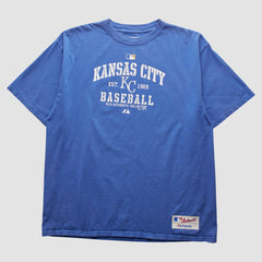Kansas City Royals Majestic 2000s T-shirt Blue Vintage