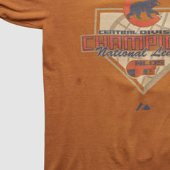 Chicago Cubs Majestic 2005 T-shirt Orange Vintage