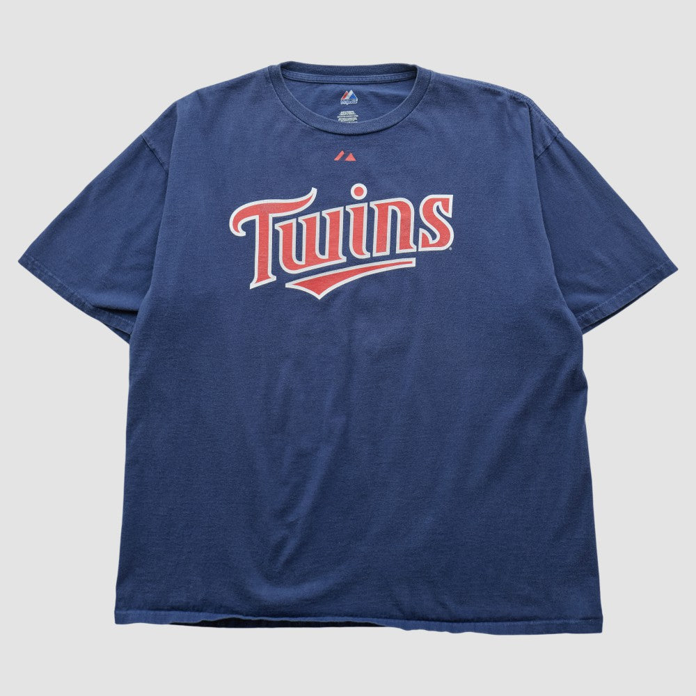 Minnesota Twins Majestic 2000s T-shirt Navy Vintage