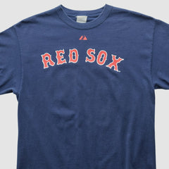 Boston Red Sox Majestic 2000s T-shirt Navy Vintage