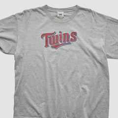 Minnesota Twins Lee Apparel 2000s Long Sleeve T-shirt Heather Gray Vintage