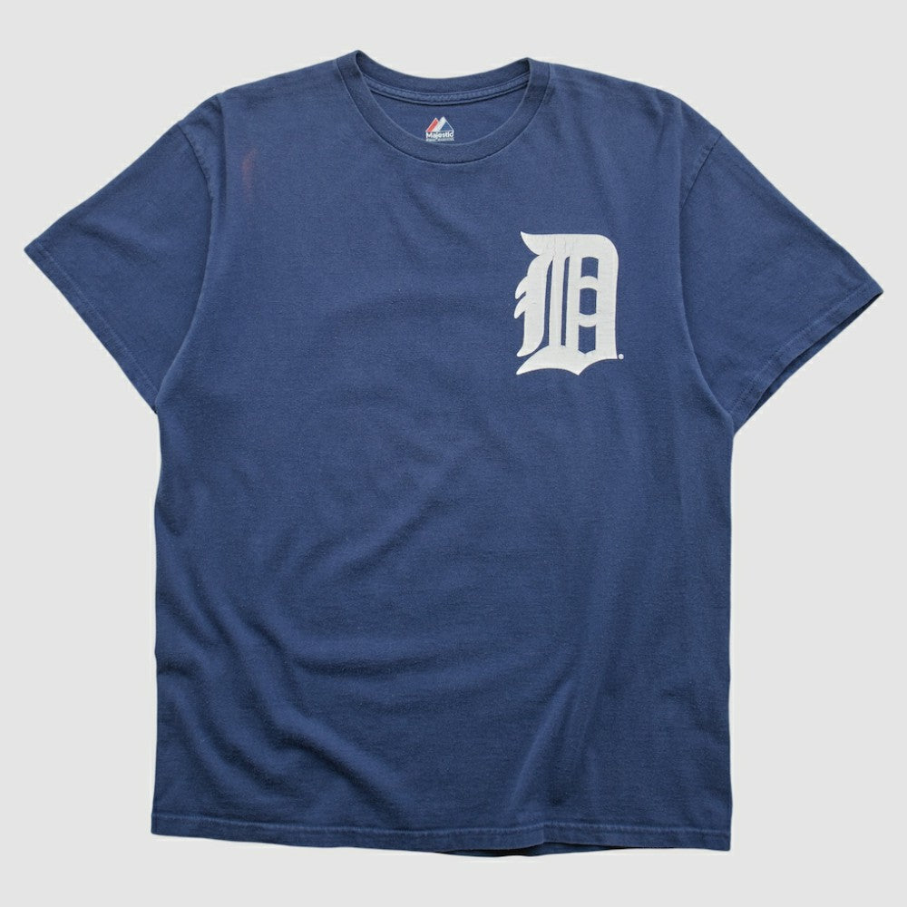 Detroit Tigers Majestic 2000s T-shirt Navy Vintage