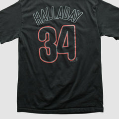 Philadelphia Phillies Majestic 2000s T-shirt Black Vintage