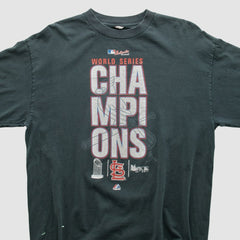St. Louis Cardinals 2011 Long Sleeve T-shirt Charcoal Vintage