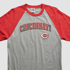 Cincinnati Reds Majestic 2000s T-shirt Heather Gray Vintage