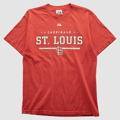 St. Louis Cardinals Majestic 2000s T-shirt Red Vintage