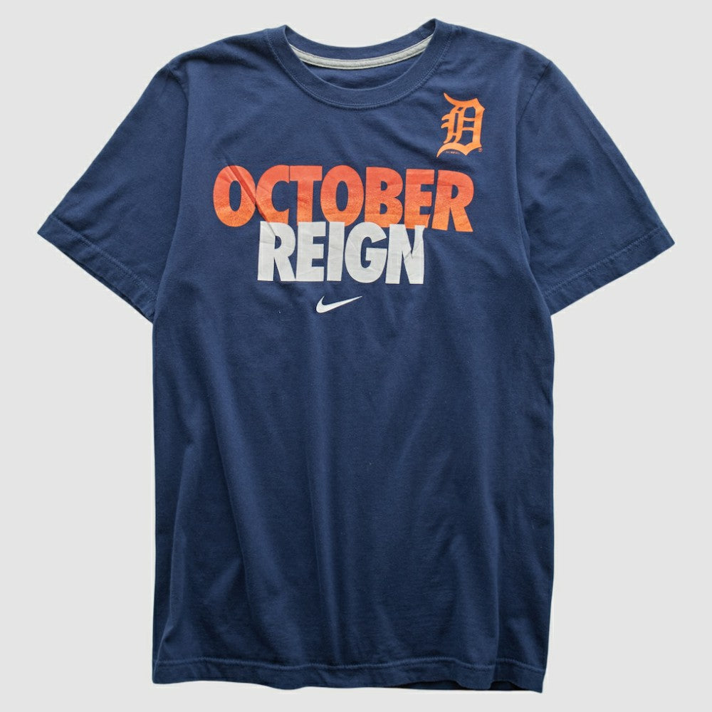 Detroit Tigers 2010s T-shirt Navy Vintage | Nike