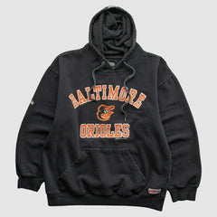 Baltimore Orioles Stitches 2015 Hooded Pullover Sweatshirt Black Vintage
