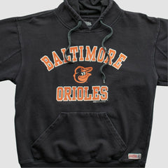 Baltimore Orioles Stitches 2015 Hooded Pullover Sweatshirt Black Vintage
