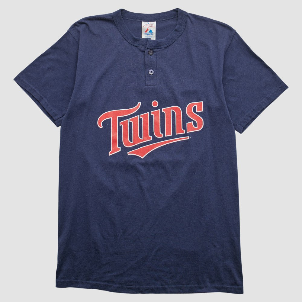 Minnesota Twins Majestic 2000s T-shirt Navy Vintage