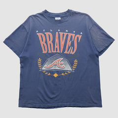 Atlanta Braves Hanes 90s T-shirt Navy Vintage