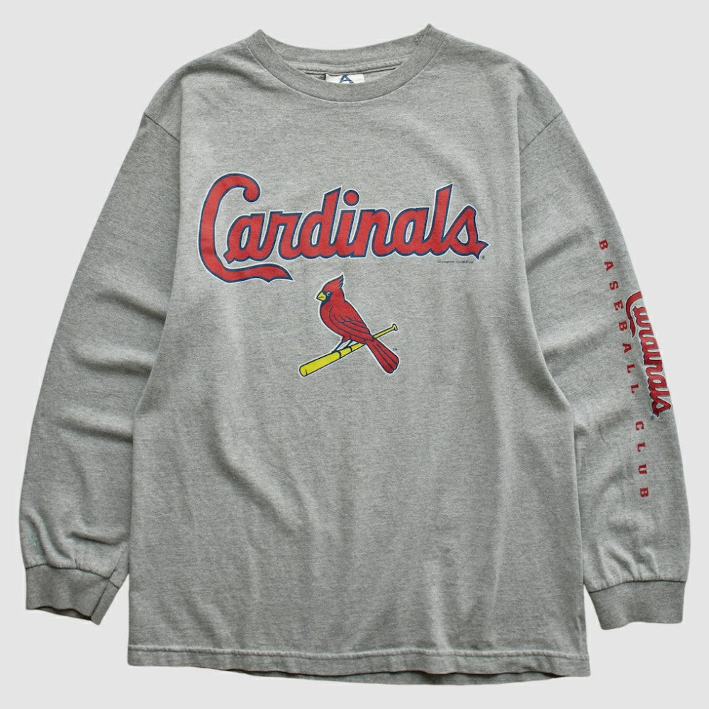 St. Louis Cardinals 2000s Long Sleeve T-shirt Heather Gray Vintage