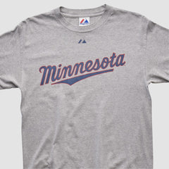 Minnesota Twins Majestic 2010 T-shirt Heather Gray Vintage