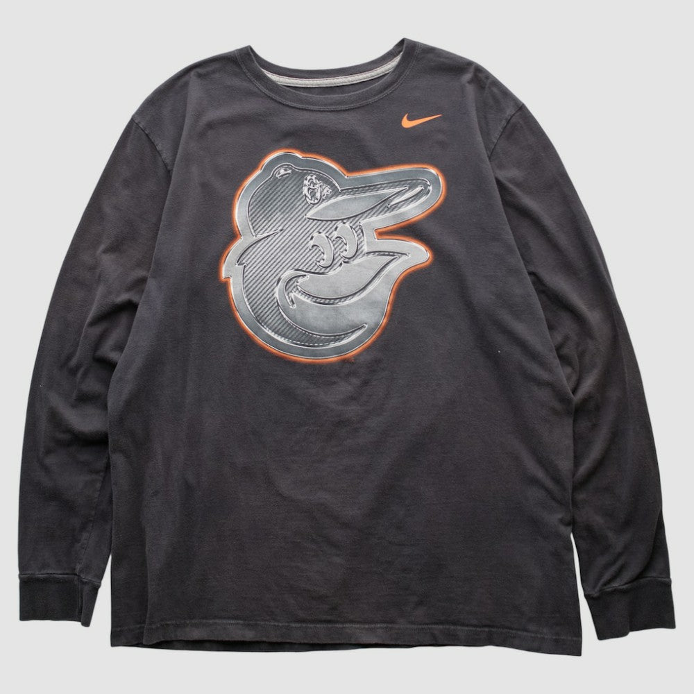 Baltimore Orioles 2010s Long Sleeve T-shirt Black Vintage | Nike