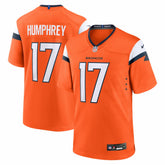 Lil'Jordan Humphrey Denver Broncos Team Game Jersey - Orange