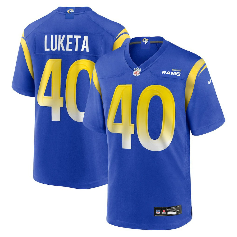 Jesse Luketa Los Angeles Rams Team Game Jersey - Royal