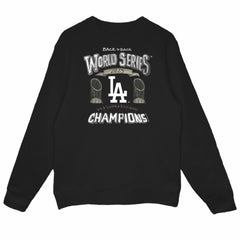 Los Angeles Dodgers Tiny Turnip Women's 2025 World Series Champions Sweatshirt Black