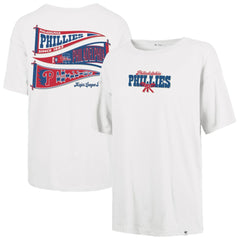 Philadelphia Phillies Women's Bow & Banner Sadie T-Shirt Sand | 47 brand