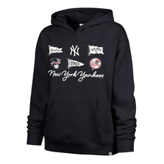 New York Yankees Women's Bow & Banners Naomi Hoodie Navy | 47 brand